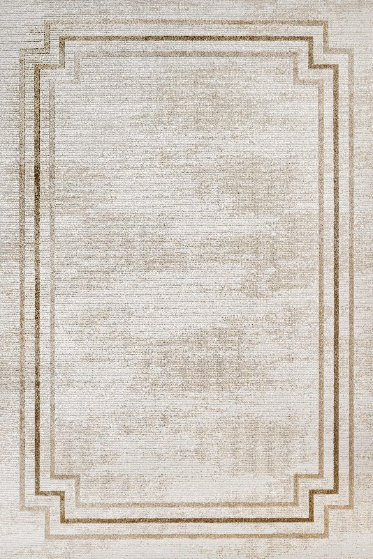 Bordürlü Modern Halı - Yıkanabilir - Kaymaz Taban - Pati Dostu