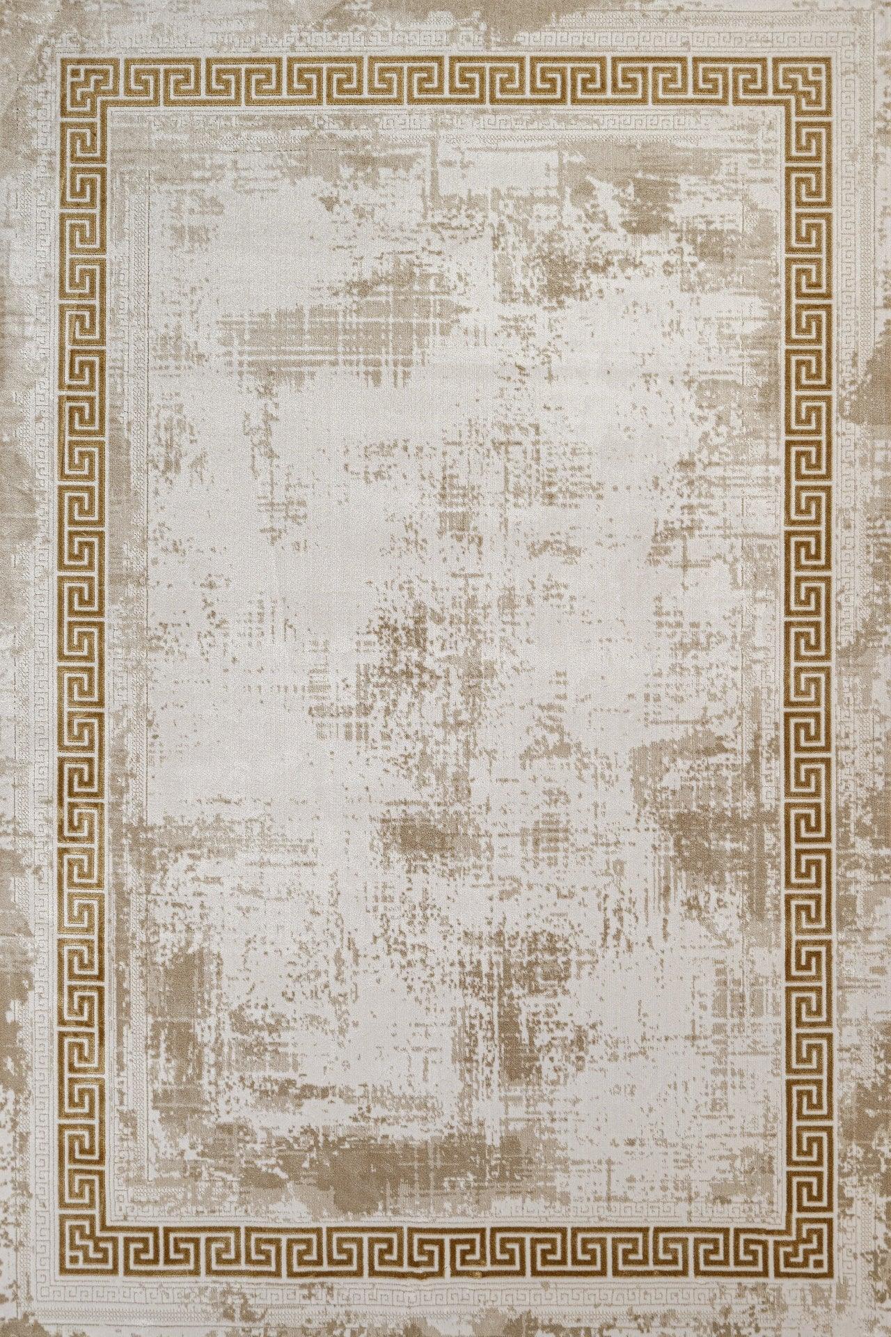 Bordürlü Modern Halı - Yıkanabilir - Kaymaz Taban - Pati Dostu