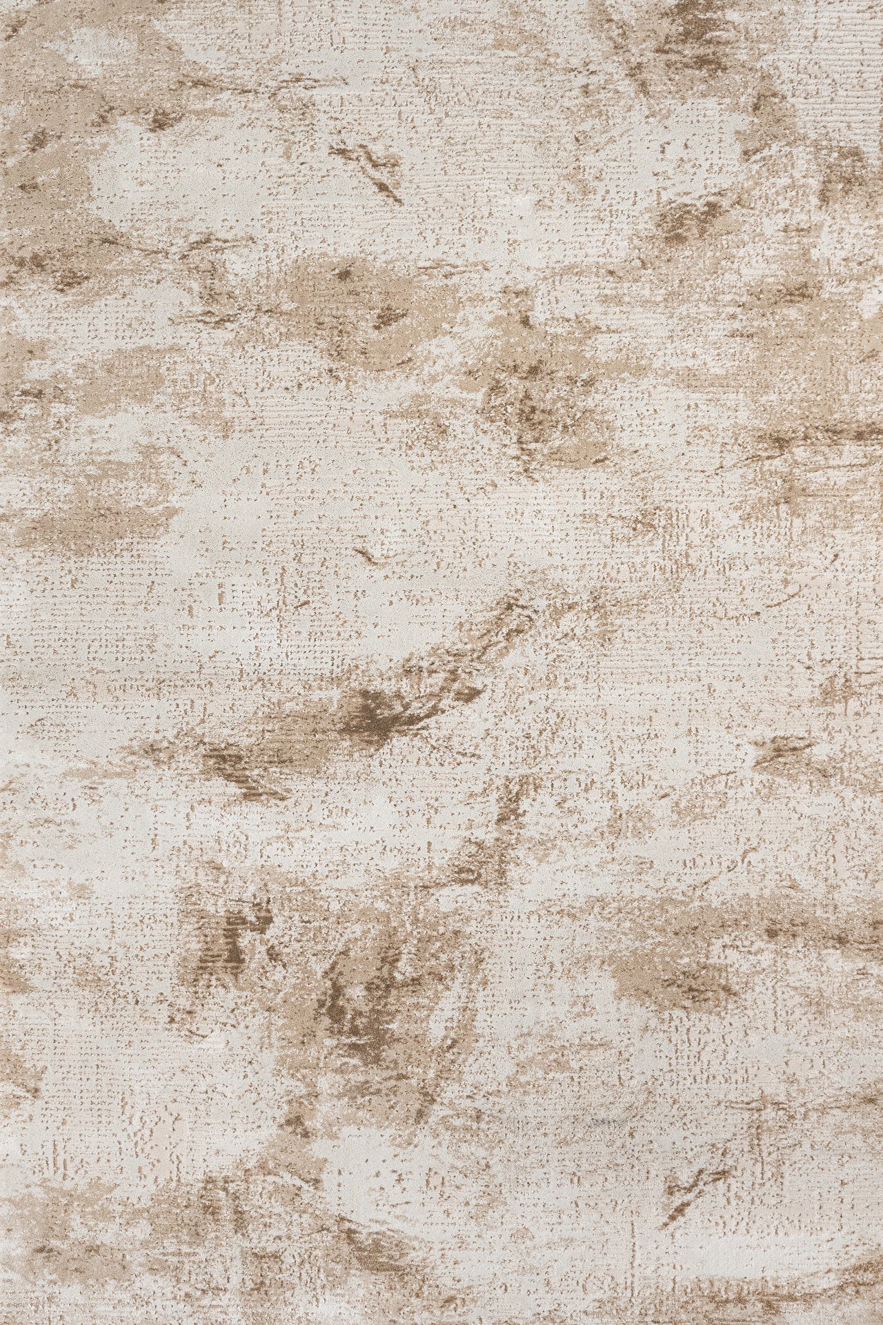 Bej Bohem Dokulu Halı - Yıkanabilir - Kaymaz Taban - Pati Dostu