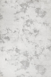 Beyaz Gri Mermer Desenli Minimalist Halı - Yıkanabilir - Kaymaz Taban - Pati Dostu