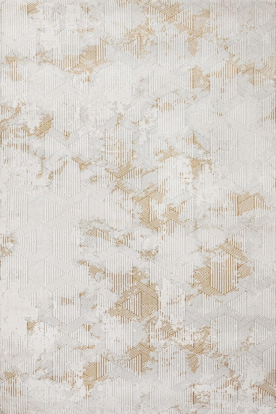 Bej Gold Dokulu Mermer Desenli Halı - Yıkanabilir - Kaymaz Taban - Pati Dostu