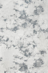 White Cream Modern Geometric Living Room Rug - Cotton