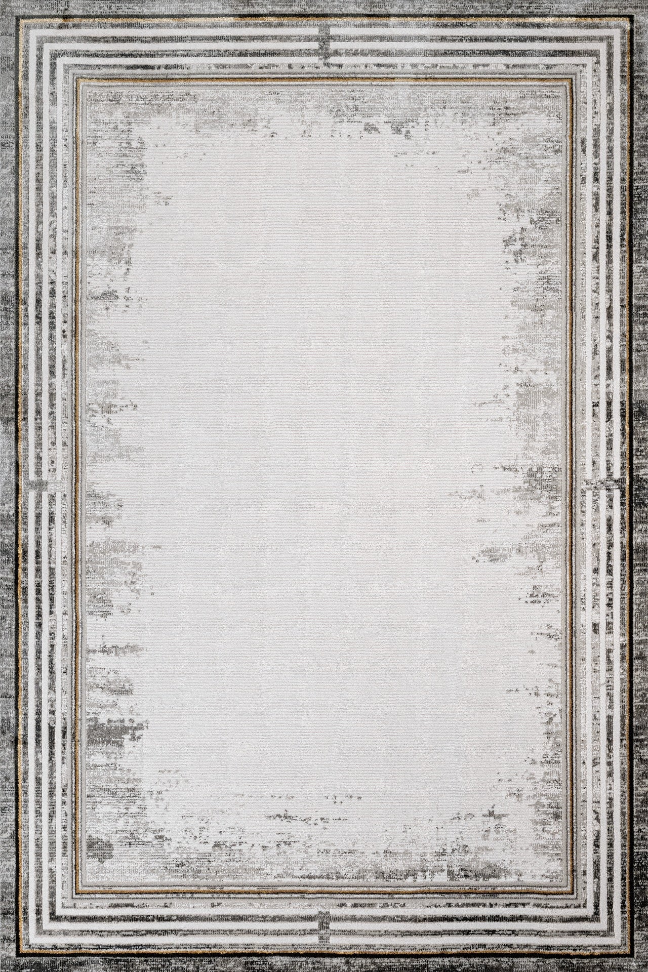 Antrasit Gri Dokulu Eskitme Halı - Yıkanabilir - Kaymaz Taban - Pati Dostu