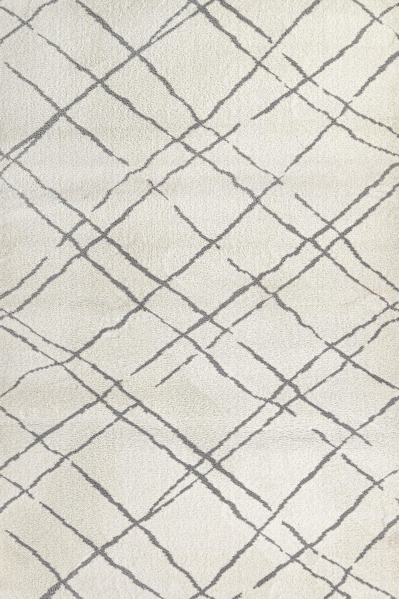 Bej Krem Minimalist Modern Halı - Yıkanabilir - Kaymaz Taban - Pati Dostu