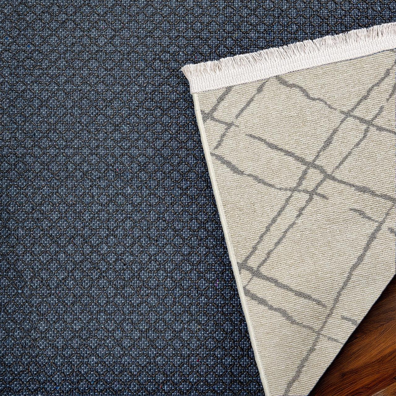 Bej Krem Minimalist Modern Halı - Yıkanabilir - Kaymaz Taban - Pati Dostu