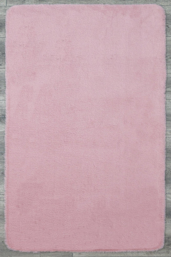 Pudra Bohem Dekoratif Halı - Yıkanabilir