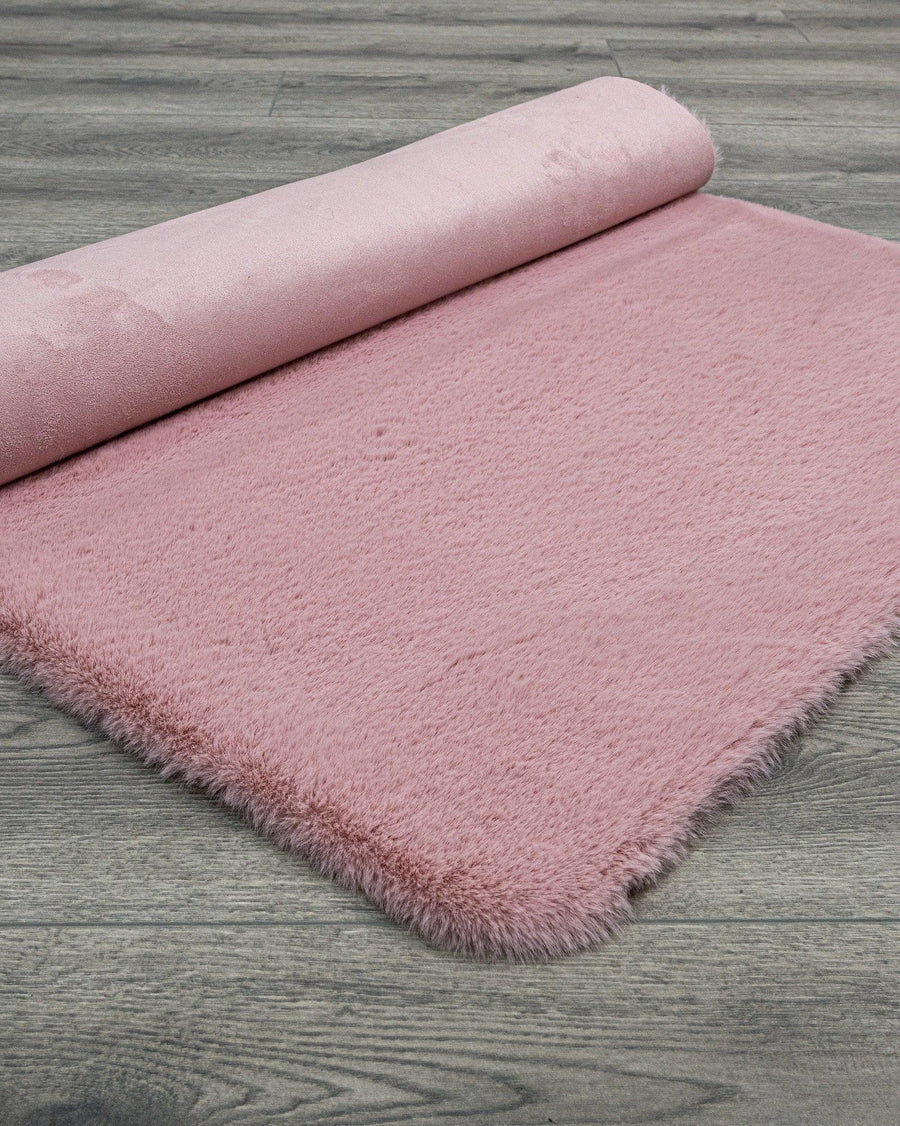 Pudra Bohem Dekoratif Halı - Yıkanabilir