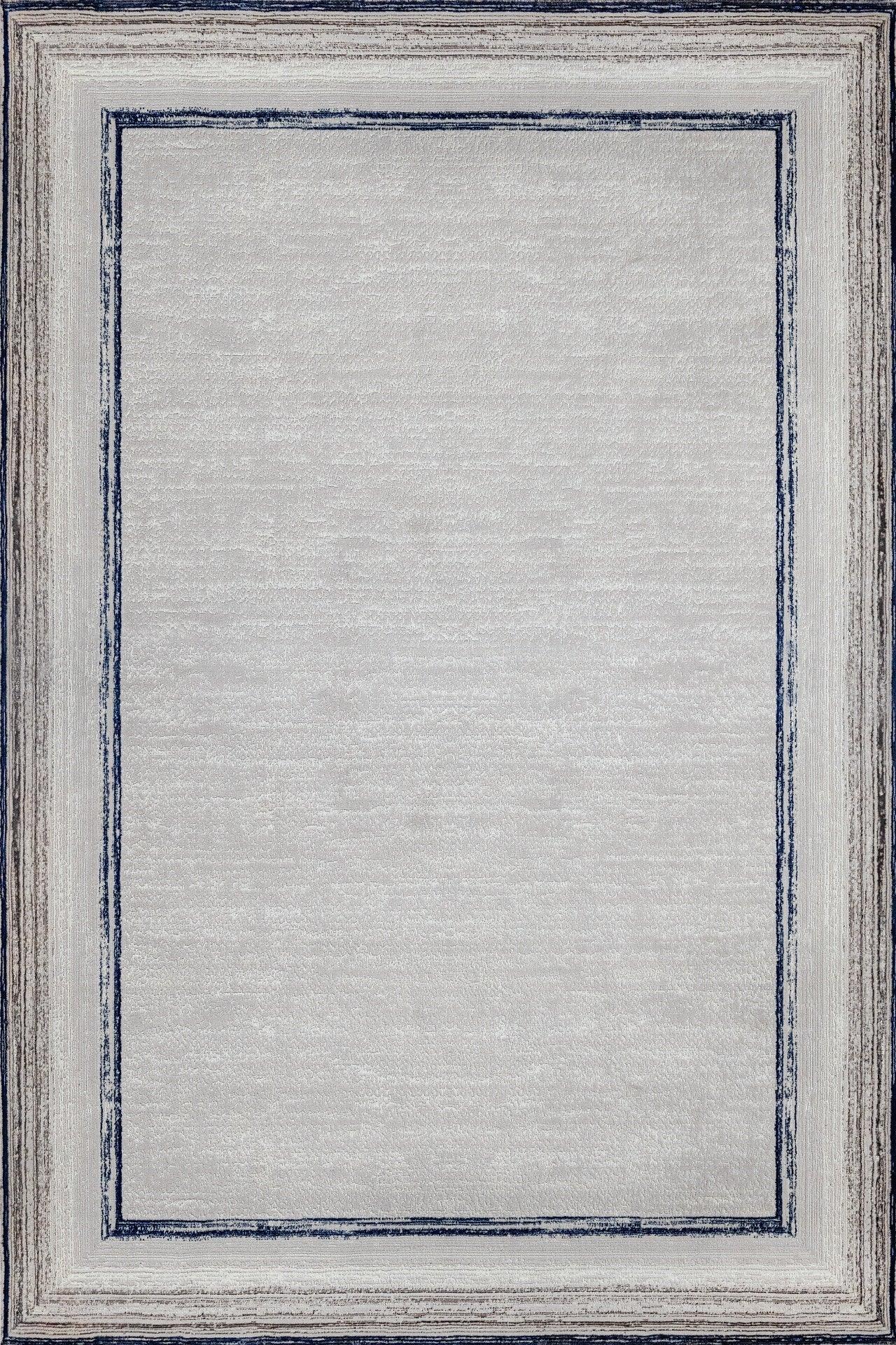 Antrasit Gri Geometrik Minimalist Halı - Yıkanabilir - Kaymaz Taban - Pati Dostu