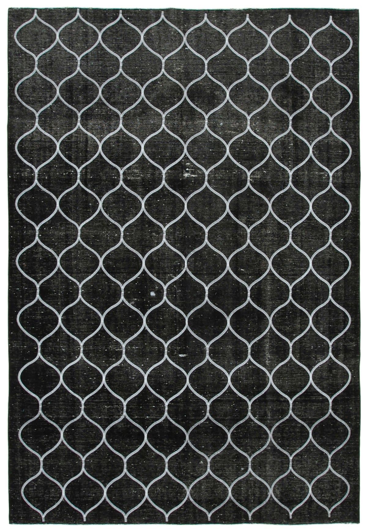 Braxo Modern Siyah Beyaz Geometrik Desenli Halı 253x365 cm 26979