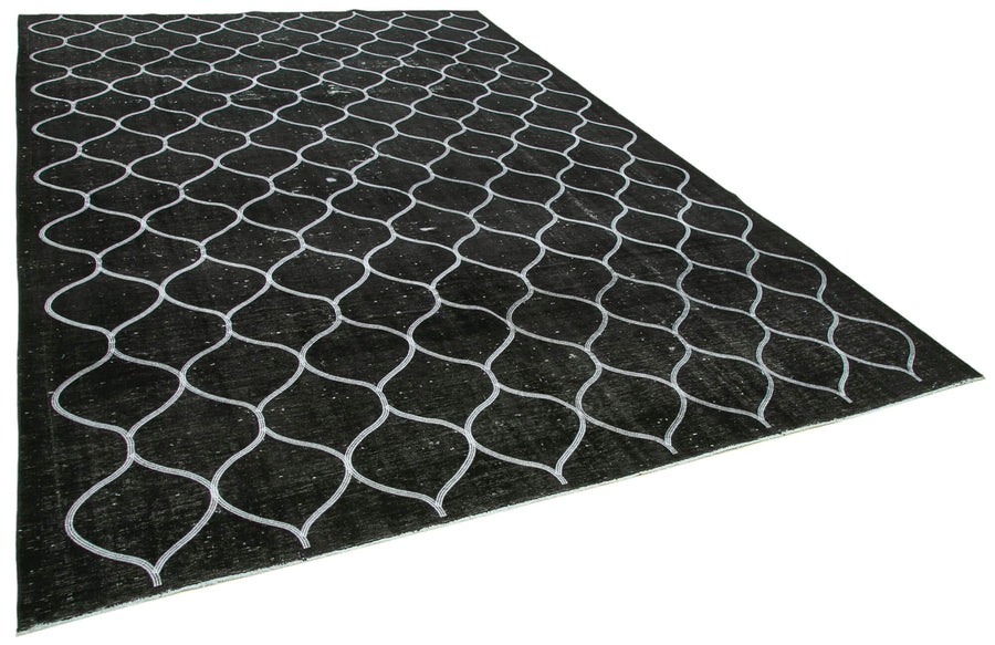 Braxo Modern Siyah Beyaz Geometrik Desenli Halı 253x365 cm 26979 – genel görünüm