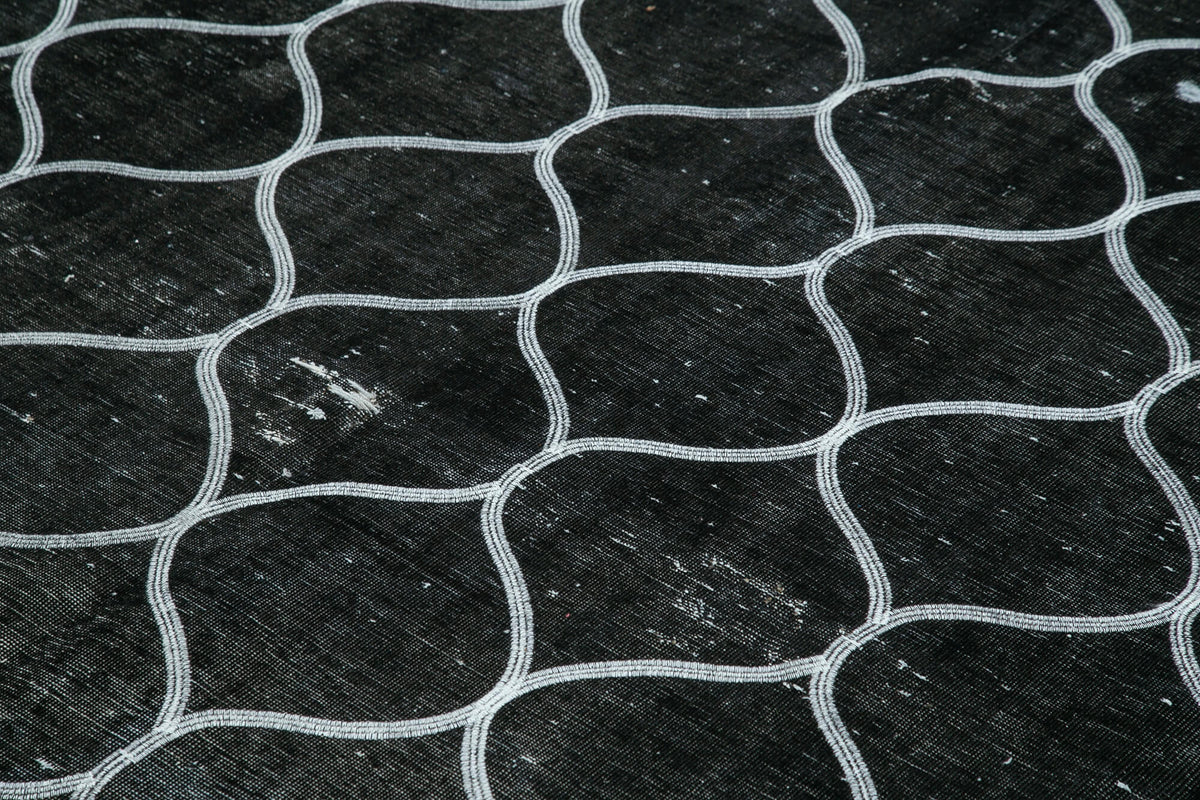 Braxo Modern Siyah Beyaz Geometrik Desenli Halı 253x365 cm 26979 – mekânda kullanım