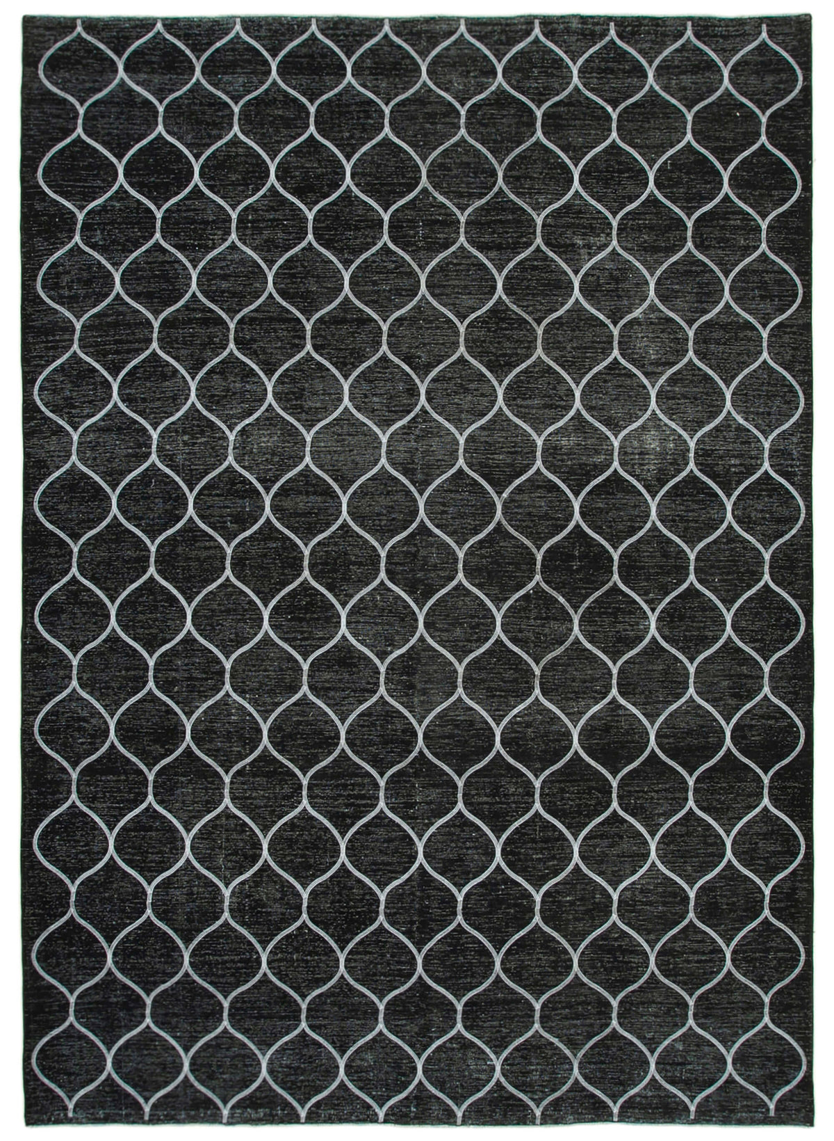 Braxo El Dokuma Siyah Beyaz Geometrik Vintage Halı 279x387 cm 26988