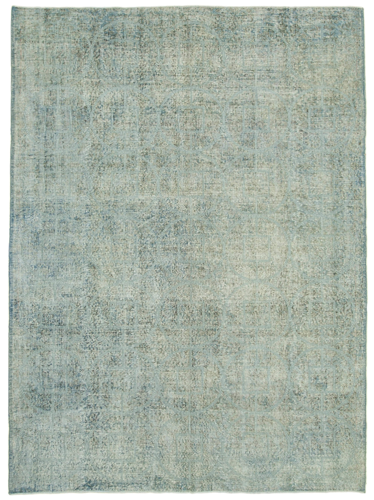 Braxo Mavi Gri Soyut Desenli Modern El Dokuma Halı 220x297 cm