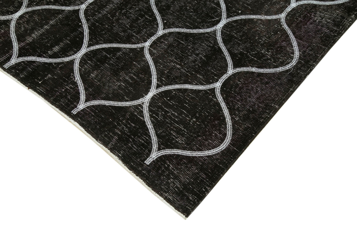 Kesle Siyah Gri Halı Modern Geometrik Desenli 190x286 cm 28180 – detay görünümü