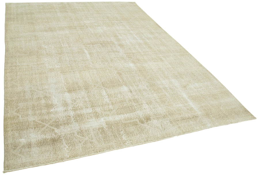 Braxo Bej Modern Halı Soyut Desenli Vintage El Dokuma 210x310 cm – genel görünüm