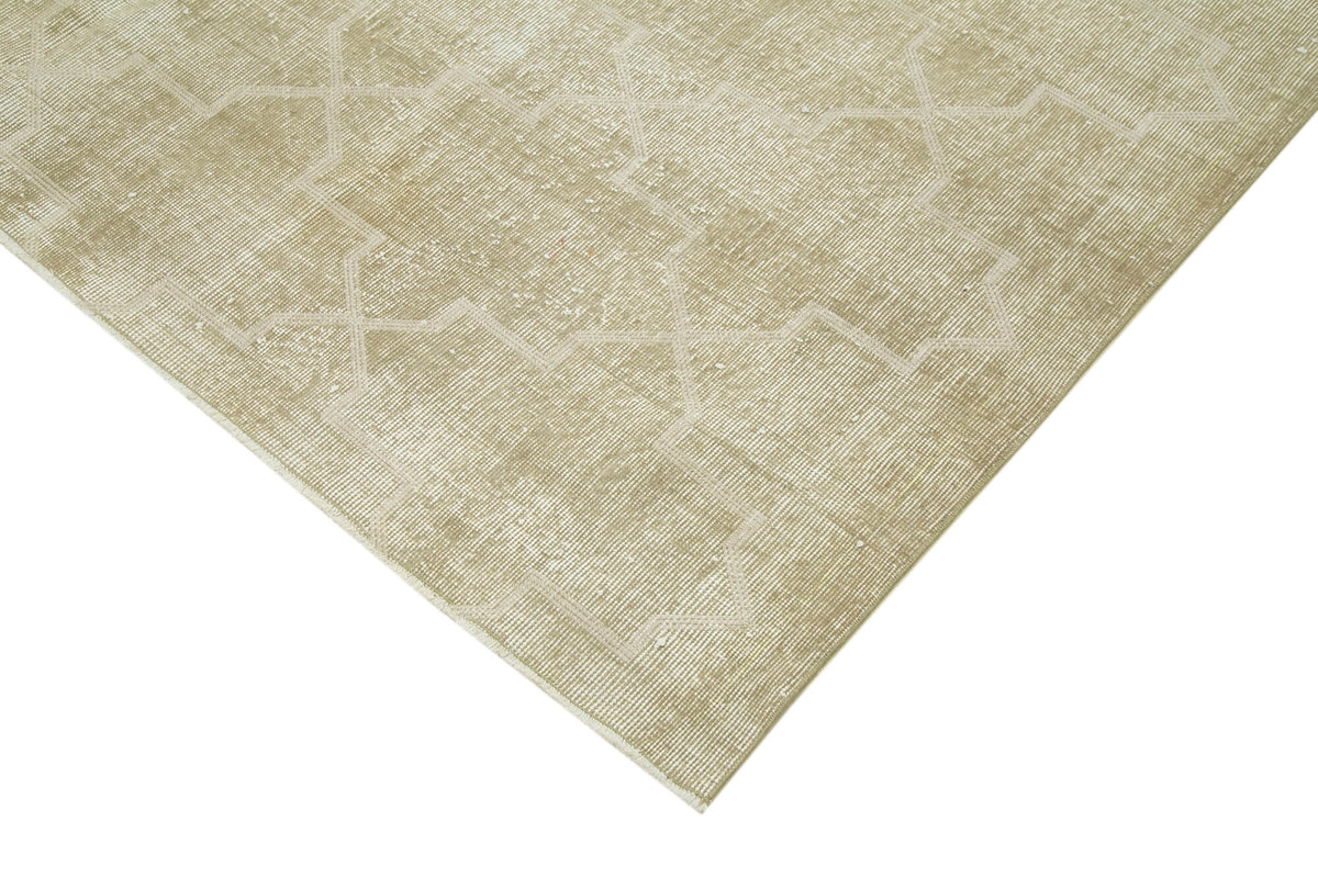 Braxo Bej Modern Halı Soyut Desenli Vintage El Dokuma 210x310 cm – detay görünümü