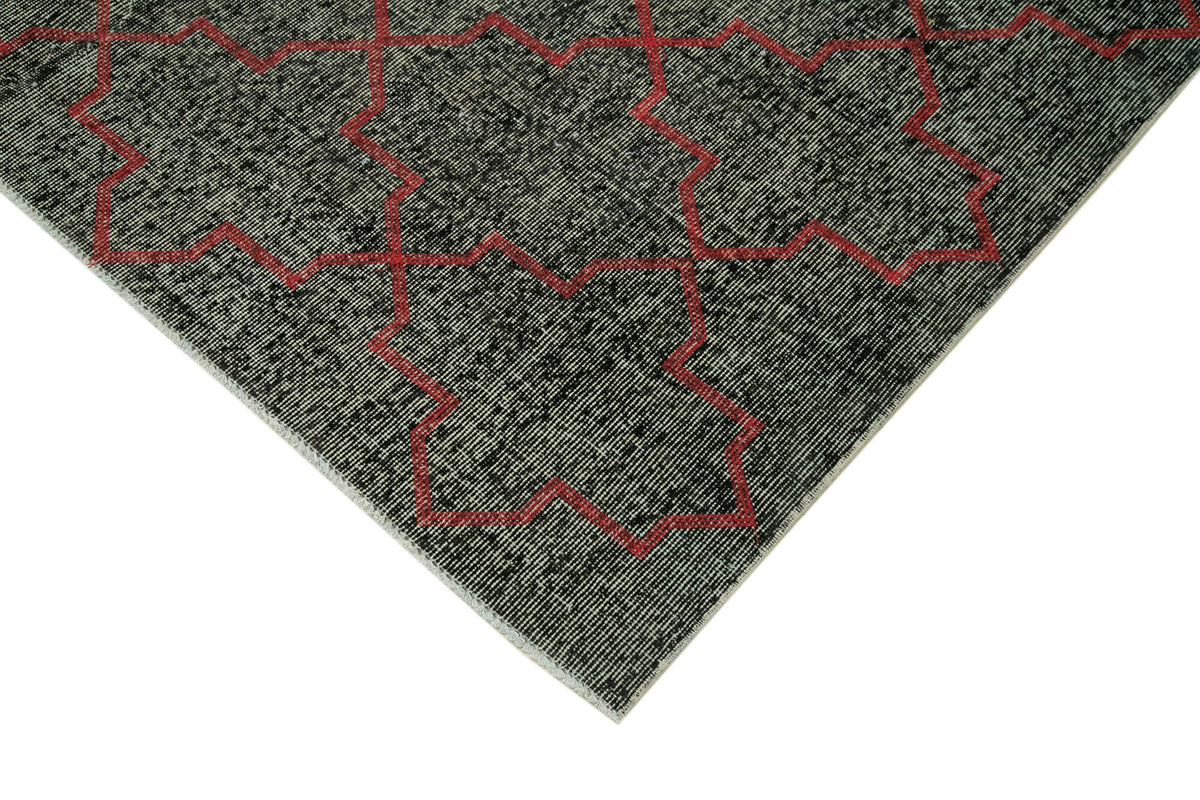 Kesle Gri Halı 6 m2 Geometrik Desenli Modern El Dokuma Halı 194x284 cm – detay görünümü