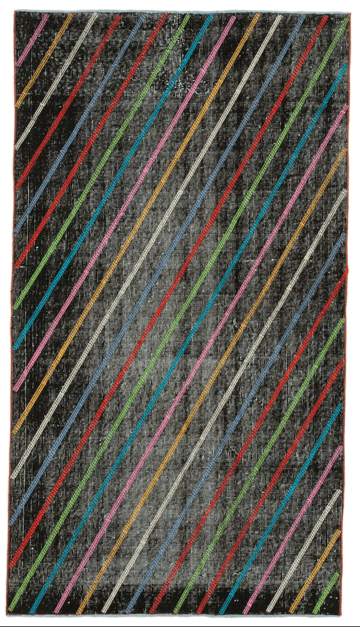 Kesle Modern Geometrik Desenli Çok Renkli Halı 115x205 cm 28294