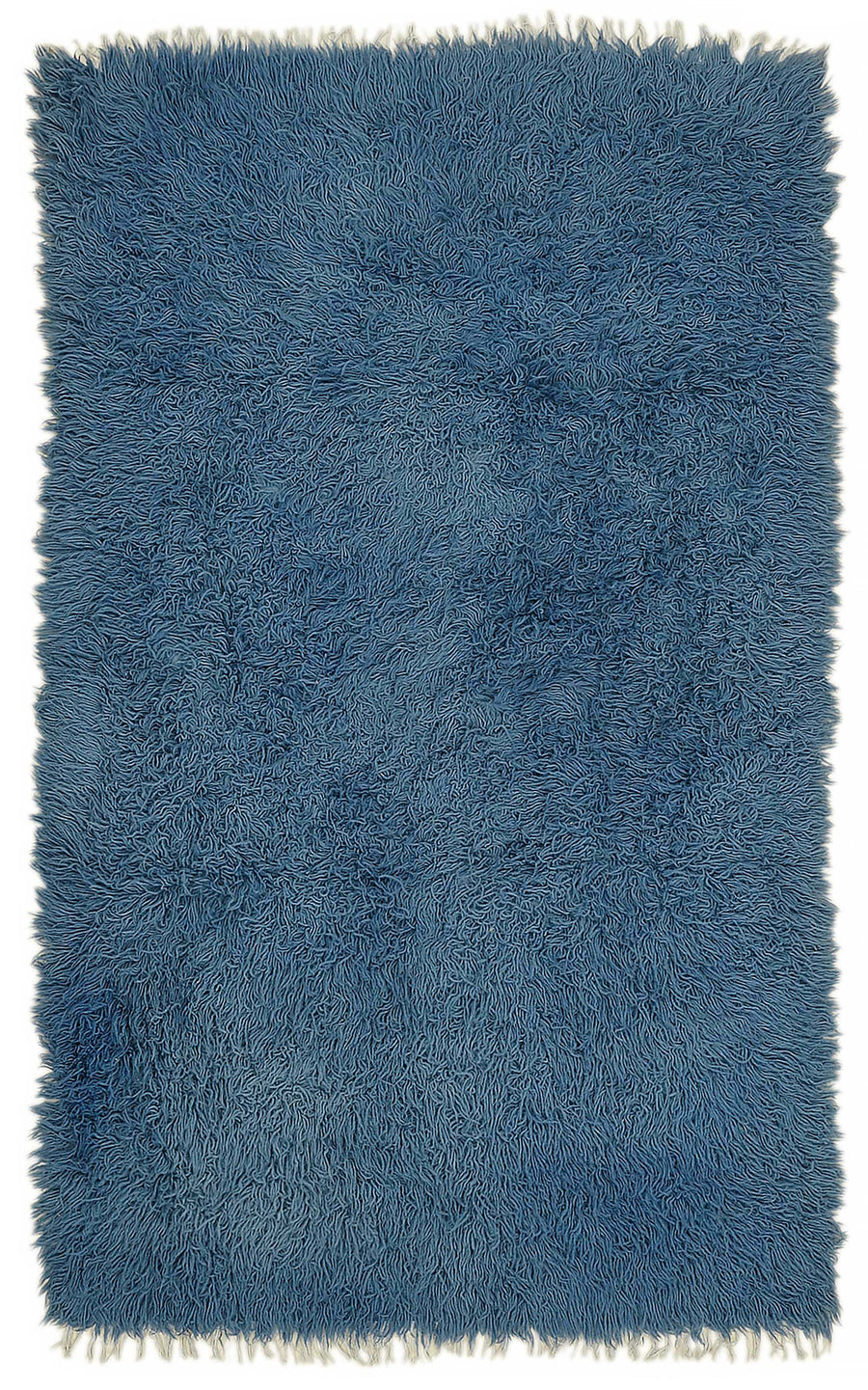 Timvi Mavi Yeşil Düz Modern Pamuk Yün El Dokuma Halı 130x218 cm