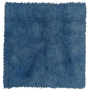 Timvi Düz Yeşil Halı İndigo Mavi Modern Shaggy Dokuma 144x154 cm
