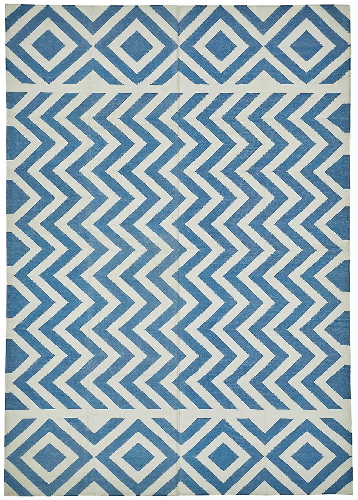 Navamo Kırmızı Dokuma Geometrik Desenli Kilim 188x270 cm