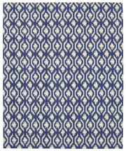 Navamo Duri Kilim Lacivert Geometrik Desenli El Dokuma 245x300 cm