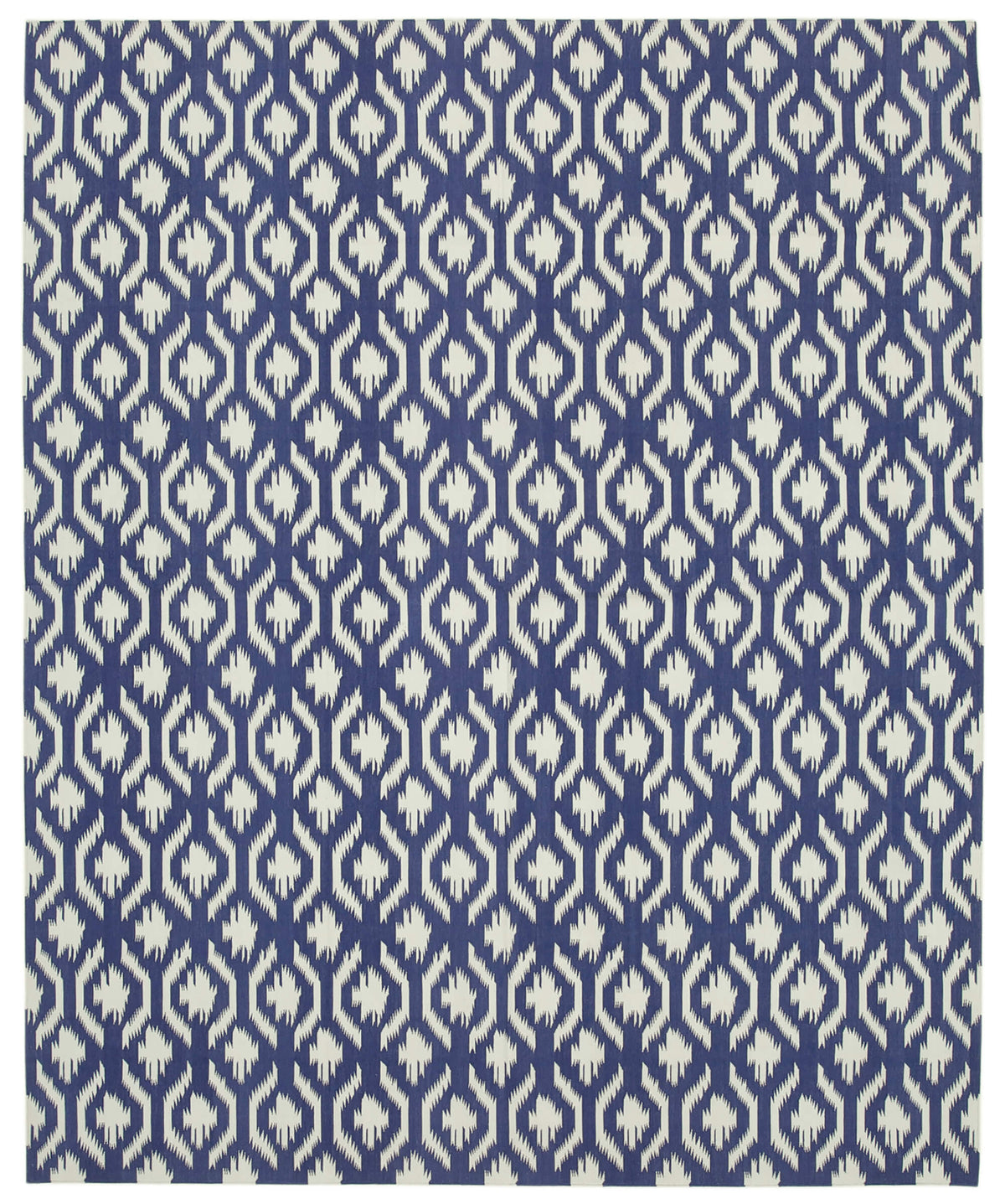Navamo Duri Kilim Lacivert Geometrik Desenli El Dokuma 245x300 cm
