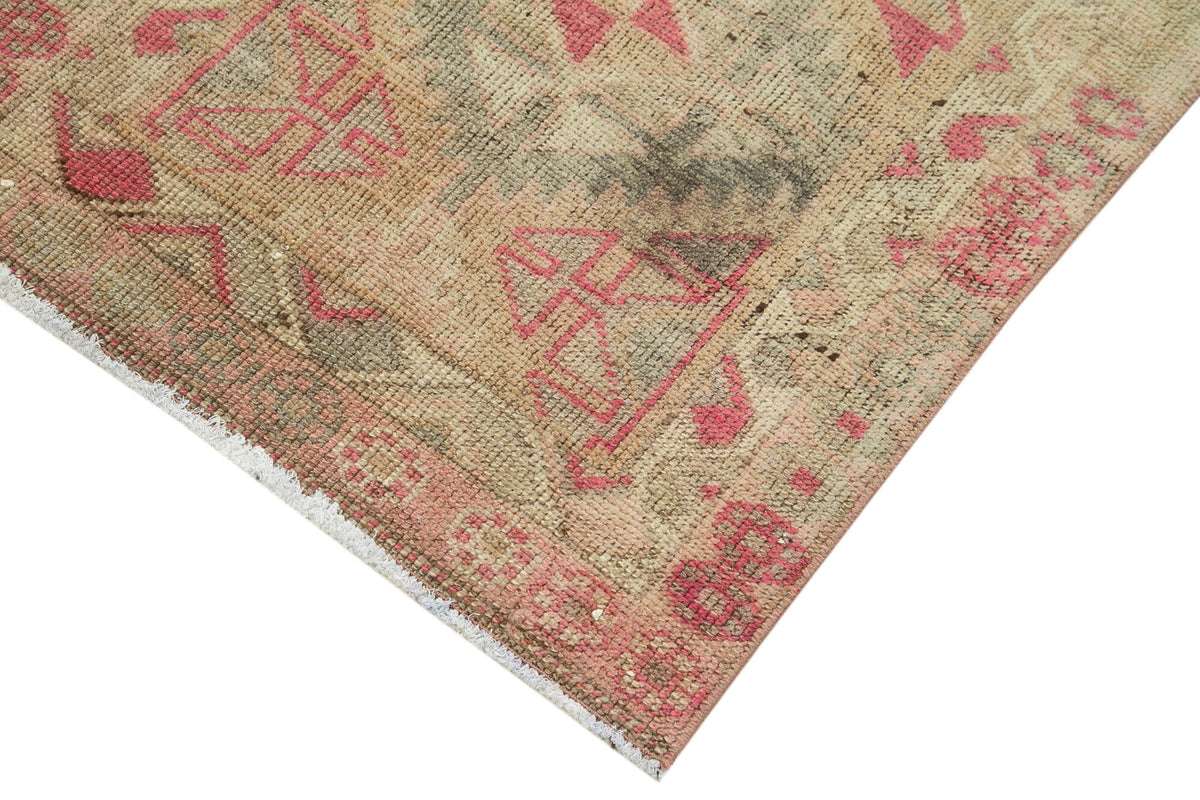 Zolvo, beżowy dywan vintage z geometrycznym wzorem, chodnik, 81x396 cm 32719 – widok szczegółowy