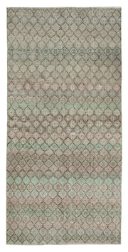 Bevra Gri Halı Damalı Geometrik Desenli 142x287 cm 33155