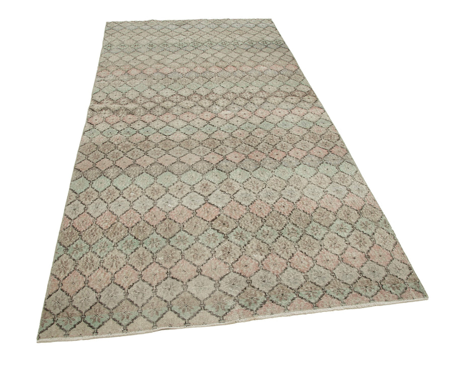 Bevra Gri Halı Damalı Geometrik Desenli 142x287 cm 33155 – genel görünüm