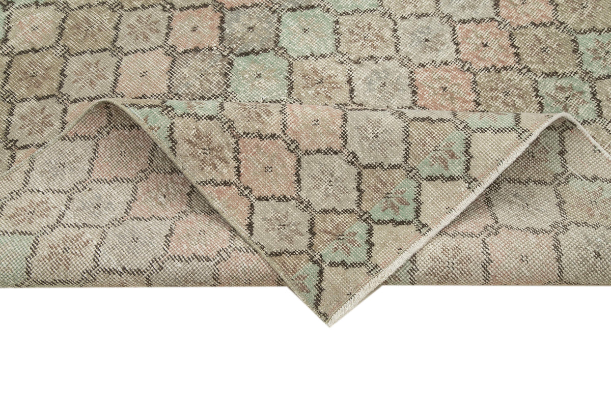 Bevra Gri Halı Damalı Geometrik Desenli 142x287 cm 33155 – kenar detayı