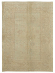 Vamave Bej Madalyon Desenli Yün Uşak Halısı 220x314 cm