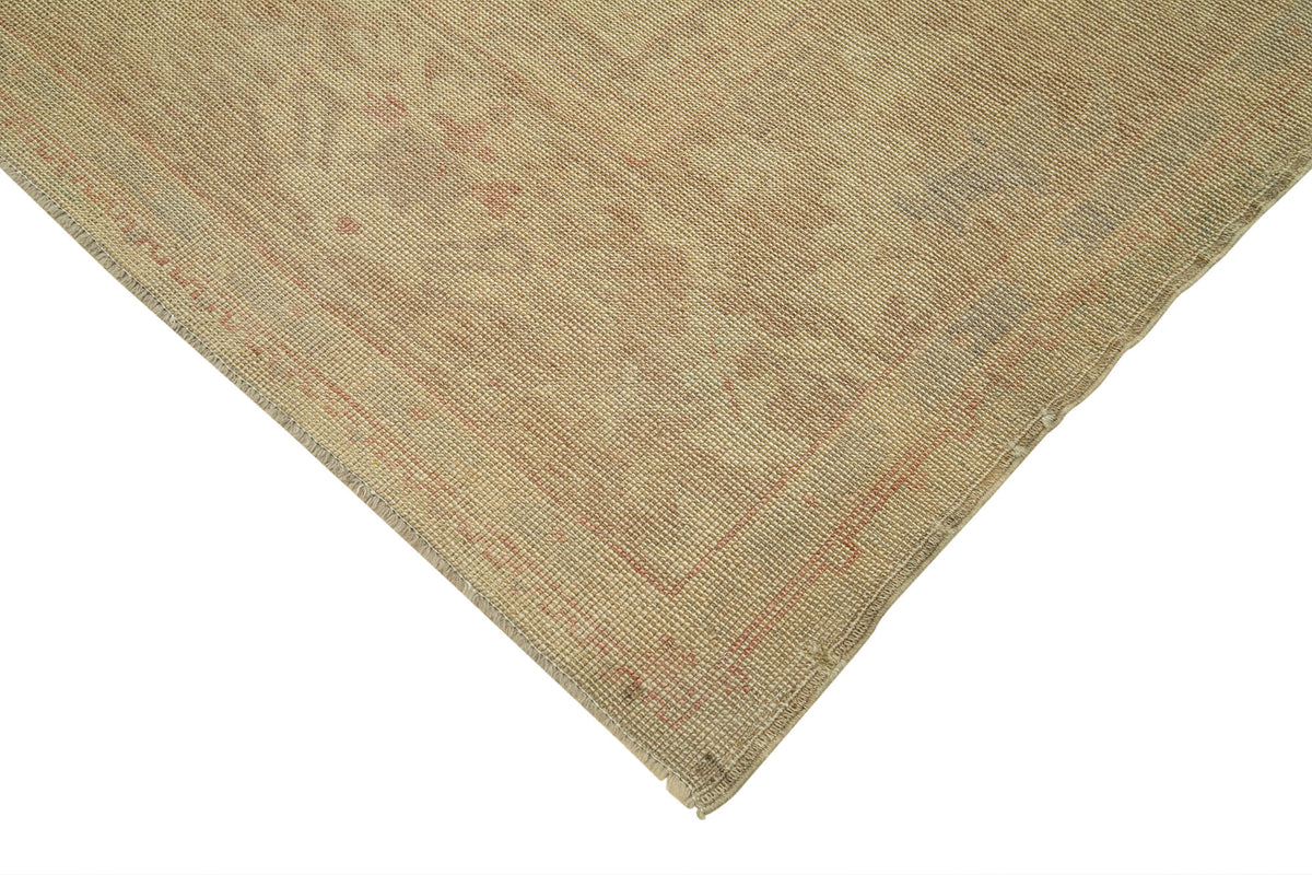 Vamave Bej Madalyon Desenli Yün Uşak Halısı 220x314 cm – detay görünümü