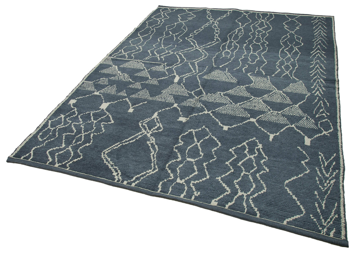 Veylo Dokuma Modern Fas Stili Geometrik Desenli Halı 192x264 cm 35772 – doku yakın çekim