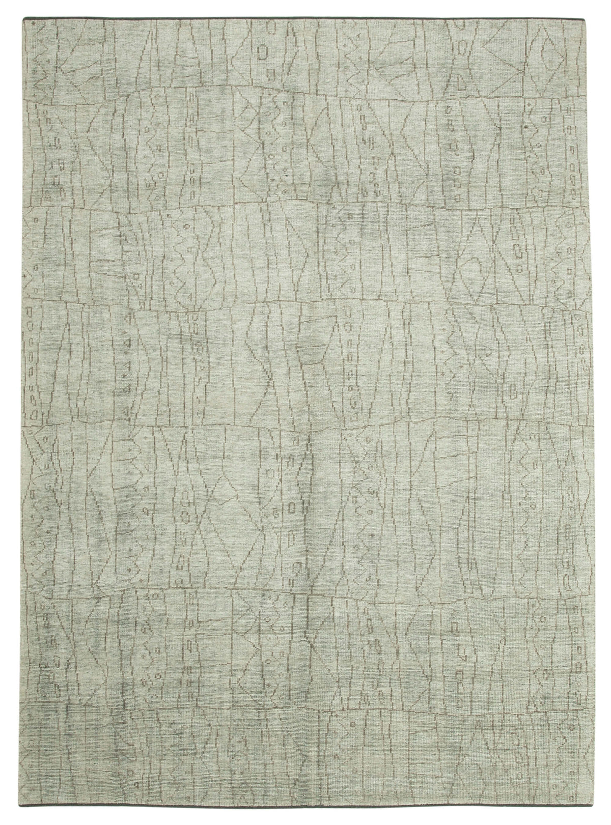 Veylo Bej Rengi Halı: Fas Stili Soyut Desenli 290x404 cm