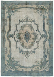 Besko Kırmızı Mavi Madalyon Oyma El Dokuma Halı 220x310 cm
