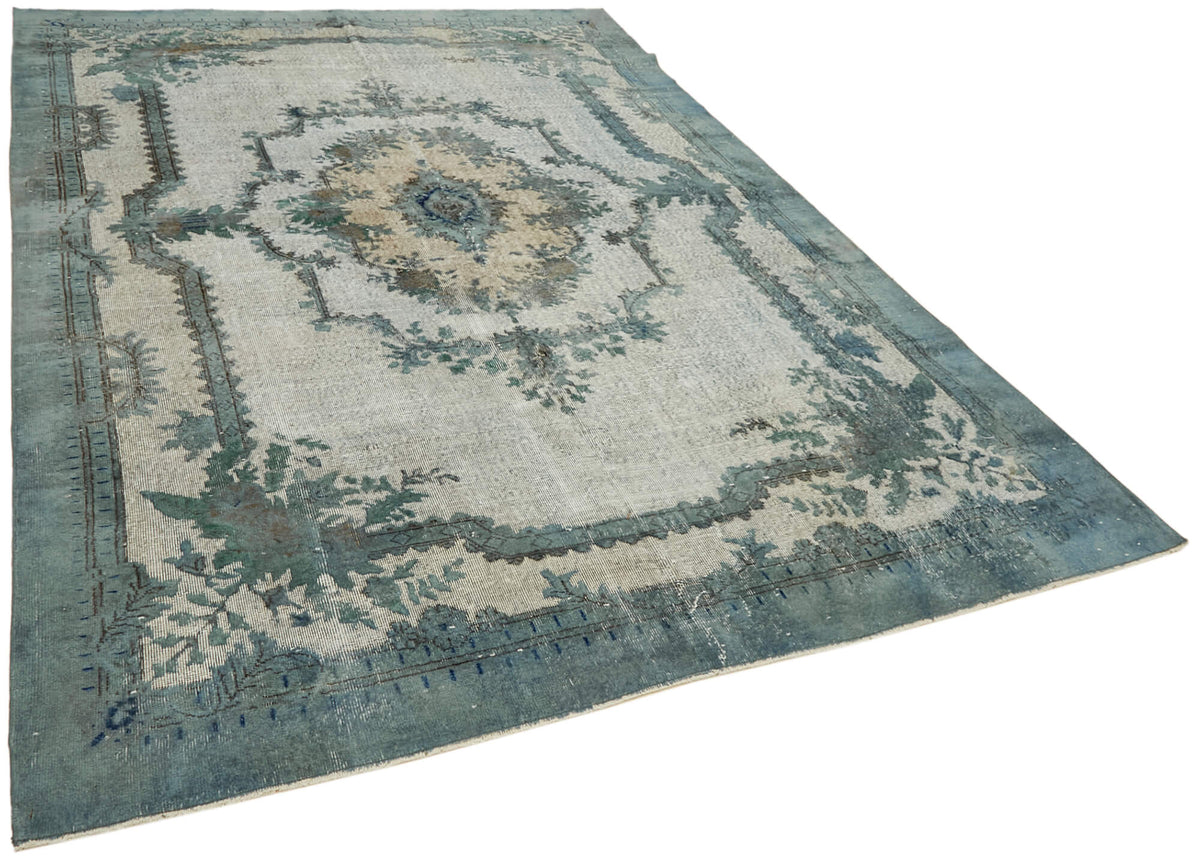 Besko Kırmızı Mavi Madalyon Oyma El Dokuma Halı 220x310 cm – genel görünüm