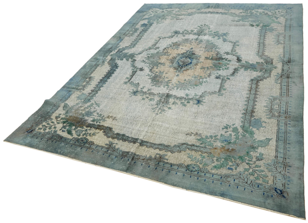 Besko Kırmızı Mavi Madalyon Oyma El Dokuma Halı 220x310 cm – doku yakın çekim
