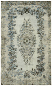 Besko Kırmızı Gri Madalyon Desenli Oyma El Dokuma Halı 173x284 cm