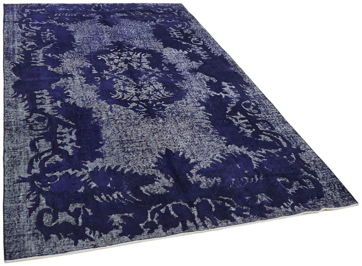 Besko Lacivert Gri Madalyon Desenli Oyma Dokuma Halı 183x279 cm – genel görünüm