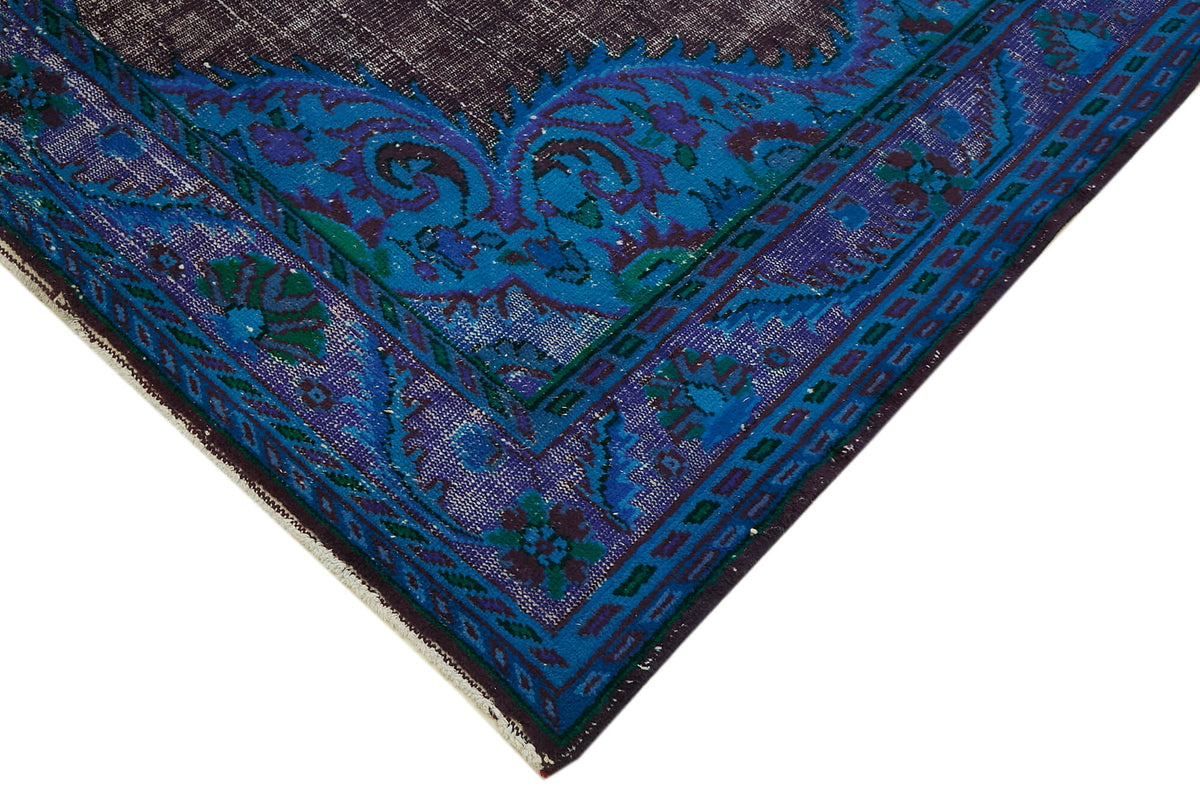 Besko Gri Mavi Madalyon Desenli Oyma El Dokuma Halı 210x325 cm – detay görünümü