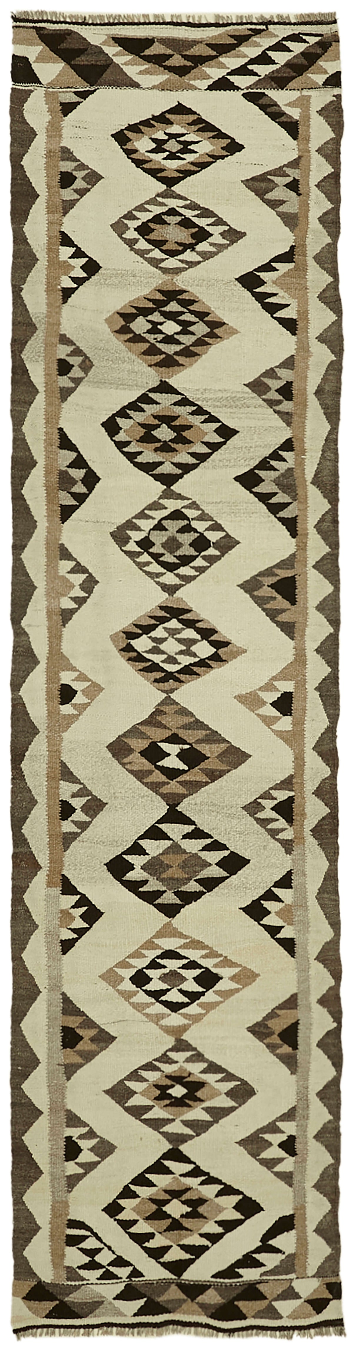 Razka Geometrik Desenli Vintage Kilim Yolluk 87x334 cm 43025