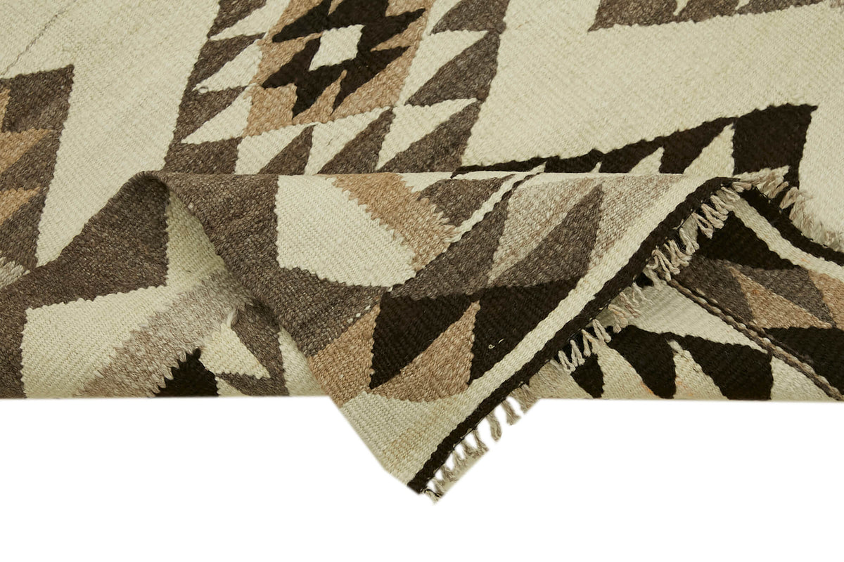Razka Geometrik Desenli Vintage Kilim Yolluk 87x334 cm 43025 – kenar detayı