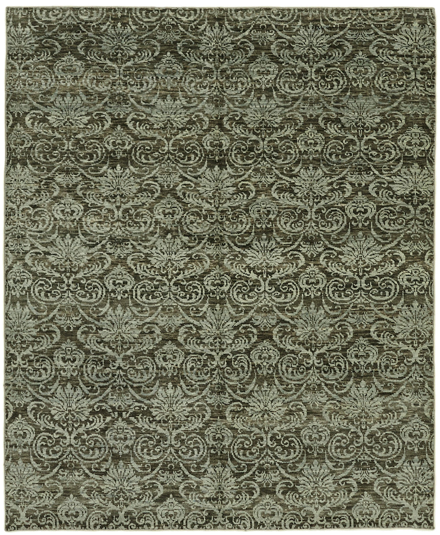 Nivro Eskitme Desenli Kahverengi Vintage Uşak Halı 242x291 cm
