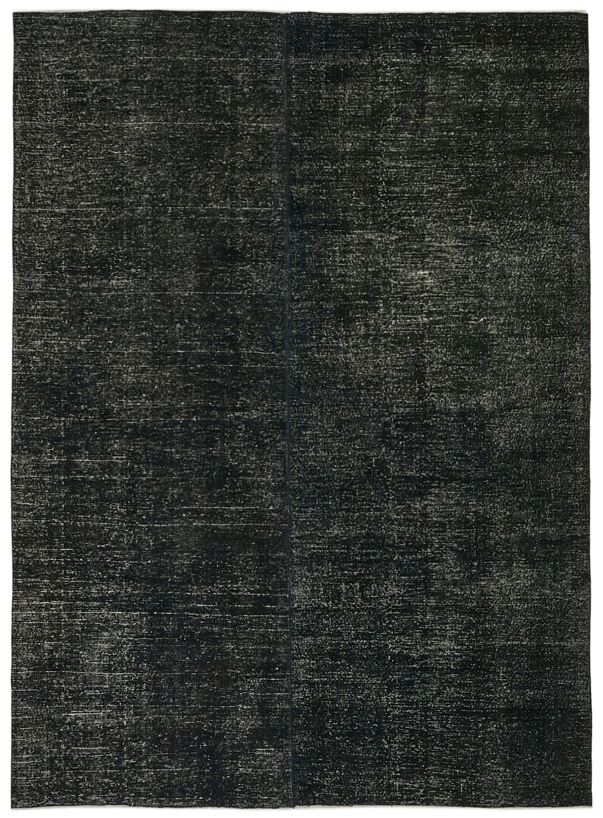 Zelko Overdyed Siyah Gri Desensiz Vintage El Dokuma Halı 276x369 cm 43127