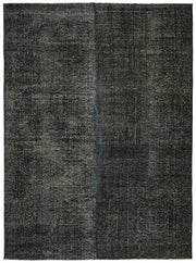 Zelko Antrasit Gri Modern Soyut Desenli El Dokuma Halı 285x380 cm