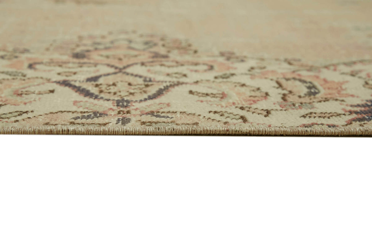 Rusvo Bej Kahverengi Madalyon Desenli Klasik El Dokuma Halı 240x372 cm – farklı açı