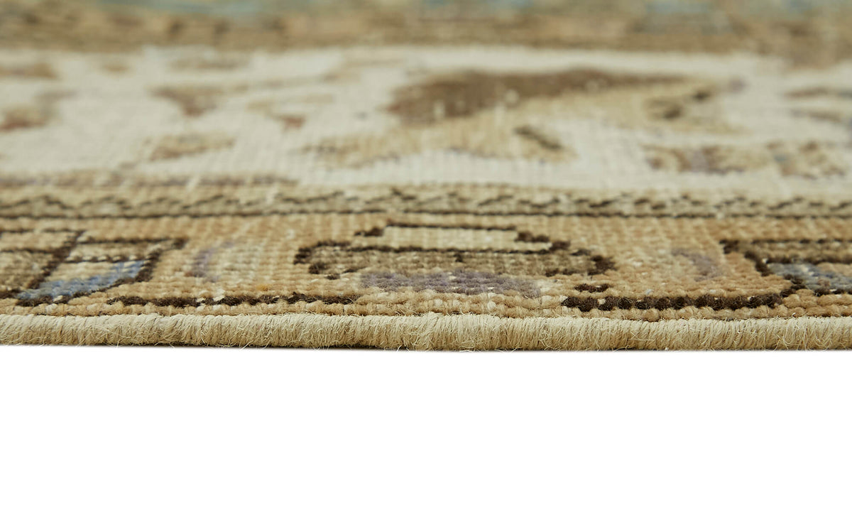 Rusvo Kahverengi Halı 6 m2 Vintage Madalyon Desenli 304x377 cm – farklı açı