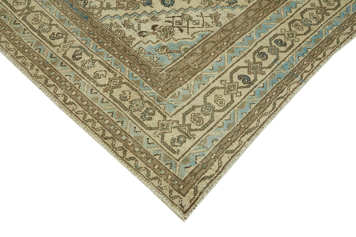 Rusvo Kahverengi Halı 6 m2 Vintage Madalyon Desenli 255x352 cm – detay görünümü