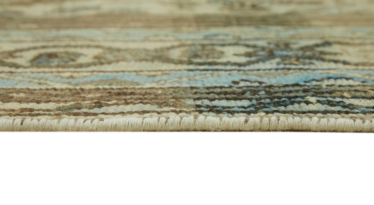 Rusvo Kahverengi Halı 6 m2 Vintage Madalyon Desenli 255x352 cm – farklı açı